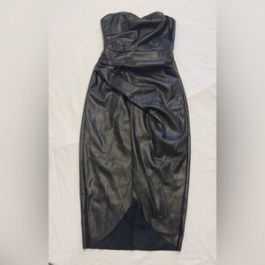 DO+BE Black Faux Leather Dress